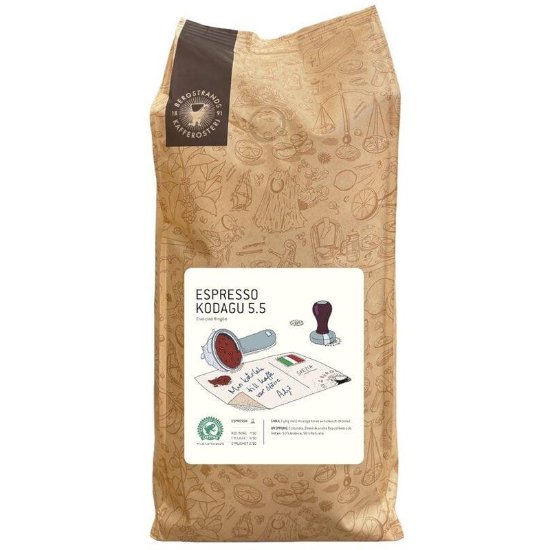 Bergstrands Espresso Kodagu 5.5 4x1000g main image